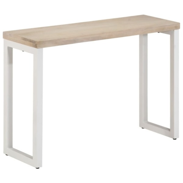Konsolbord brun 110x35x76 cm massivt mangoträ och järn