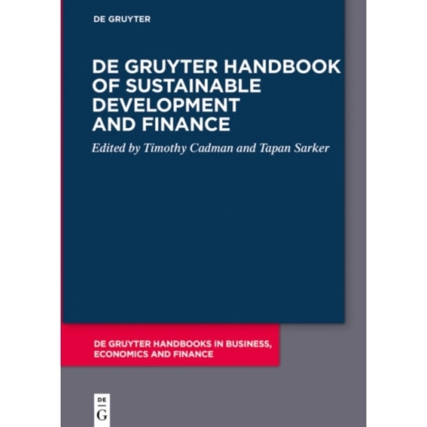 De Gruyter Handbook of Sustainable Development and Finance (häftad, eng)