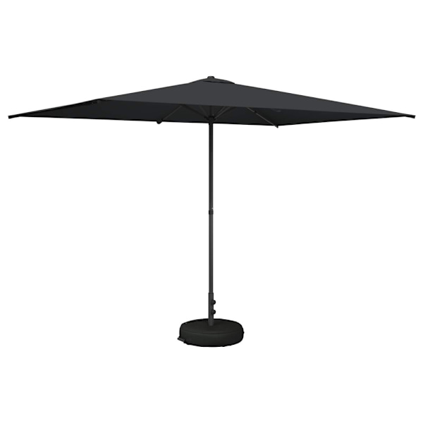 Trädgårdsparasol 200 x 300 cm Polyester Rektangulär Antracit