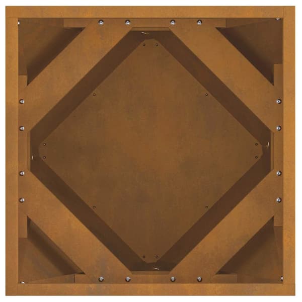 Planteringskärl 2 pcs Rostig 40 x 40 x 40 cm