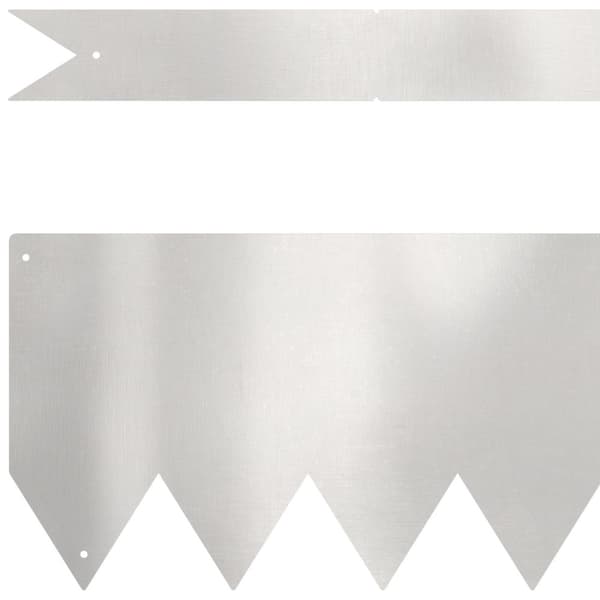 Kant för gräsmatta 50 pcs Silver 100 x 0,05 x 15 cm