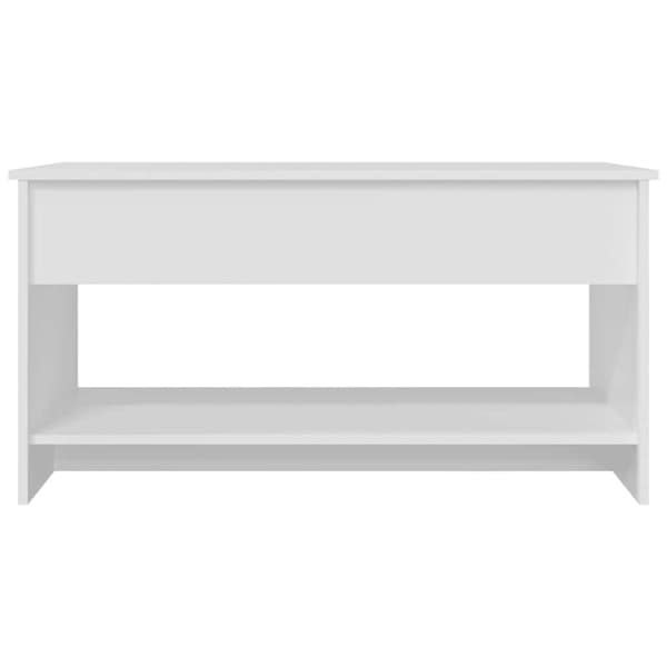 Soffbord vit 102x50x52,5 cm konstruerat trä