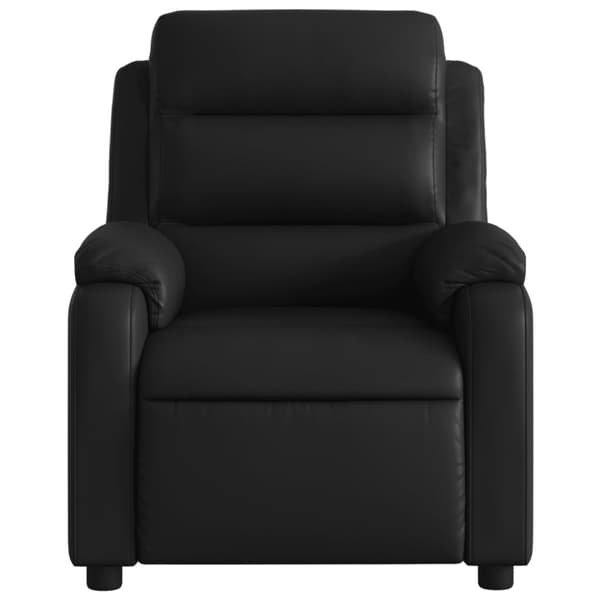 Massagefåtölj svart konstläder