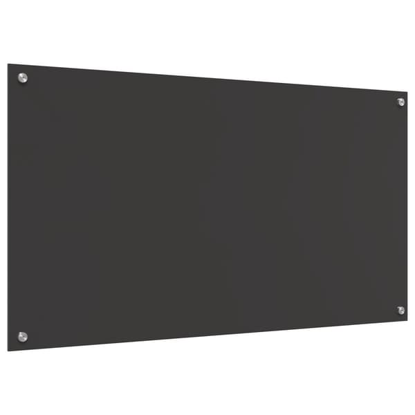 Köksskydd Mörkgrå 110 x 60 cm härdat glas