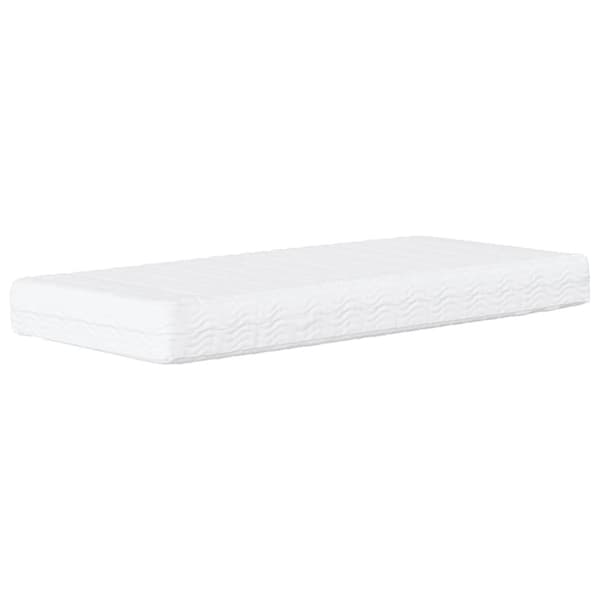 Bed with Mattress "Dover" Dark Grey 80x200 cm Fabric