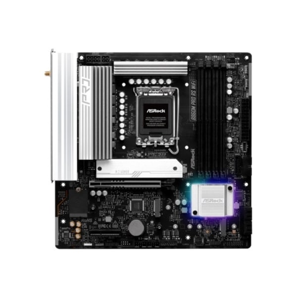 ASRock B860M Pro RS WiFi - moderkort - micro ATX - LGA1851-uttag - B860