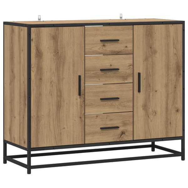 Sideboard Artisan-ek 92 x 35 x 76 cm Konstruerat trä