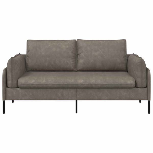 2-sits soffa Grå 188 x 81 x 89 cm Konstläder