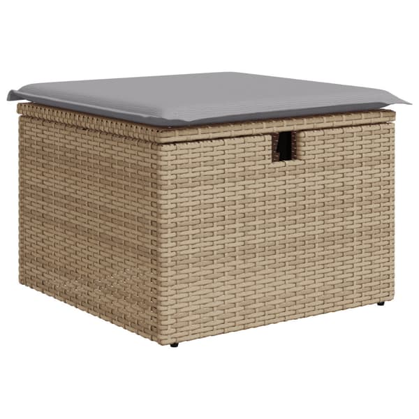 Trädgårdsoffset 7 st Beige konstrotting