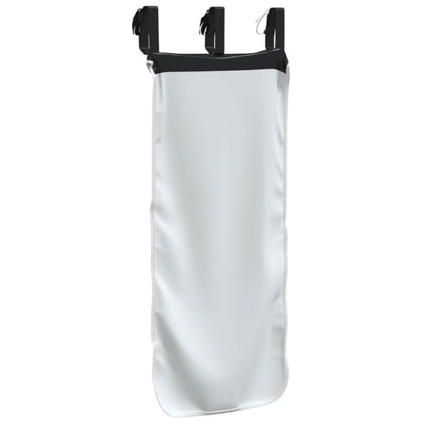 Gardiner för loftsäng vit och svart polyester