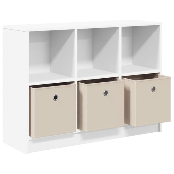 Sideboard med låda Vit 88,5 x 27,5 x 63,5 cm