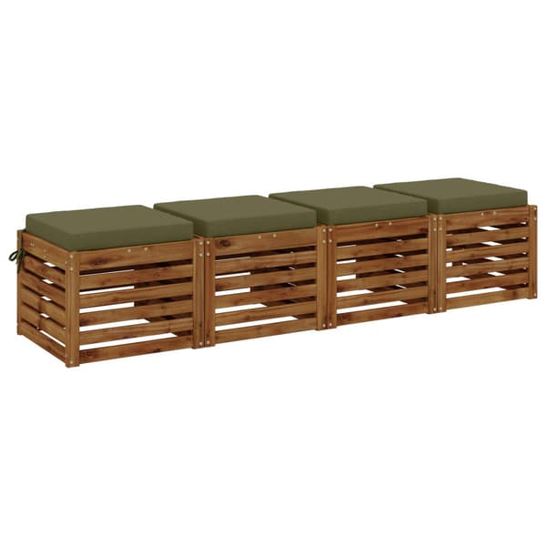4-delade Sittdynor SOEST 4 st 100% Polyester Olivgrön