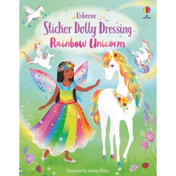 Sticker Dolly Dressing Rainbow Unicorns (häftad, eng)