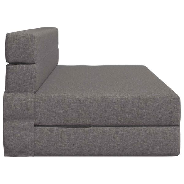 Fällsoffa säng Ljusgrå 203 x 152 x 15 cm tyg