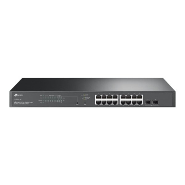 TP-Link JetStream TL-SG2218P V1.60 - switch - 18 portar - smart - rackmonterbar Svart