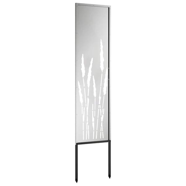 Trädgårds integritetsskärm Silver 32 x 140 cm Galvaniserat stål