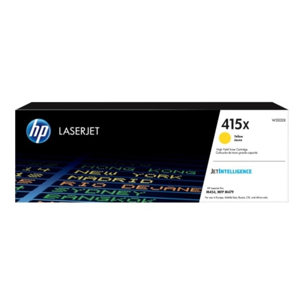 HP 415X - Lång livslängd - gul - original - LaserJet - tonerkassett (W2032X)