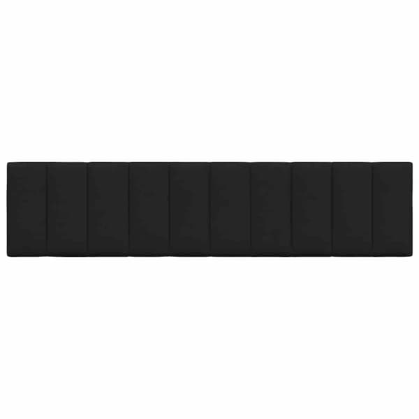 Headboard Cushion "Hanko" Black 200 cm Fabric