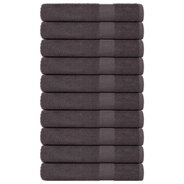 Bastuhanddukar 10 st antracit 80x200 cm 360 gsm 100% bomull