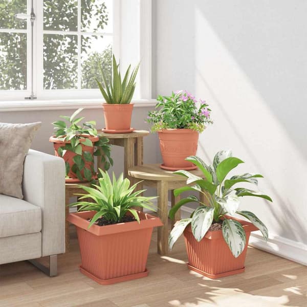 Växtkrukor 6 pcs Murgrön 33 x 33 x 26 cm Plast