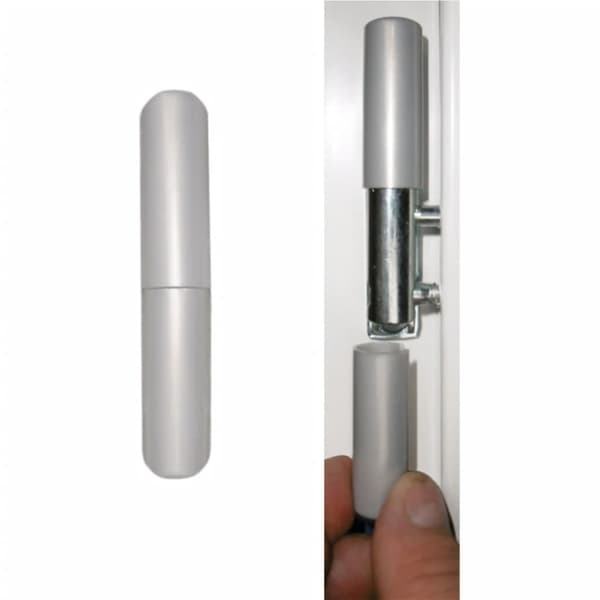 Ytterdörr vit 98x208 cm PVC