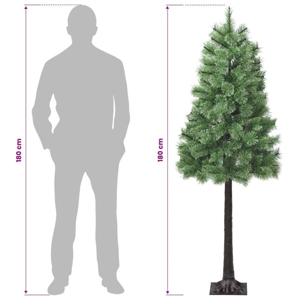 Plast Hingad Julgran 180 cm 300 LED-lampor Varmvit