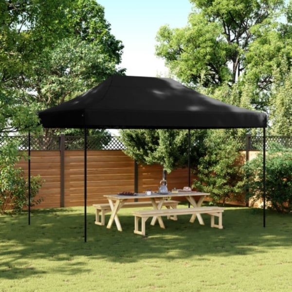 Pop-Up hopfällbart partytält 410x279x315 cm svart