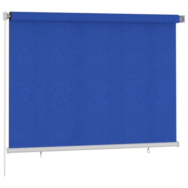 Rullgardin utomhus 200x140 cm blå HDPE