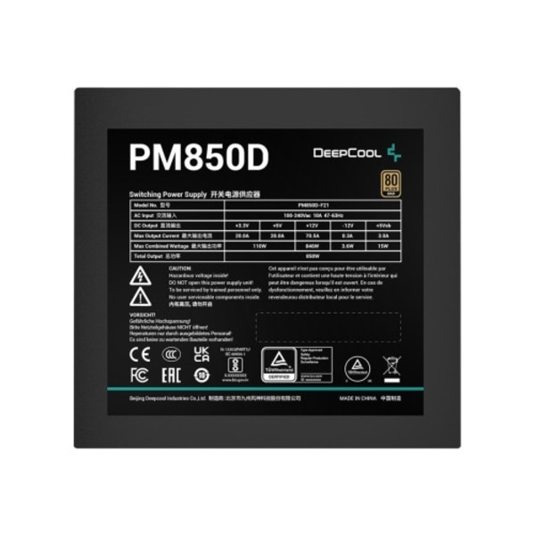 Deepcool PM850D - nätaggregat - 850 Watt Svart