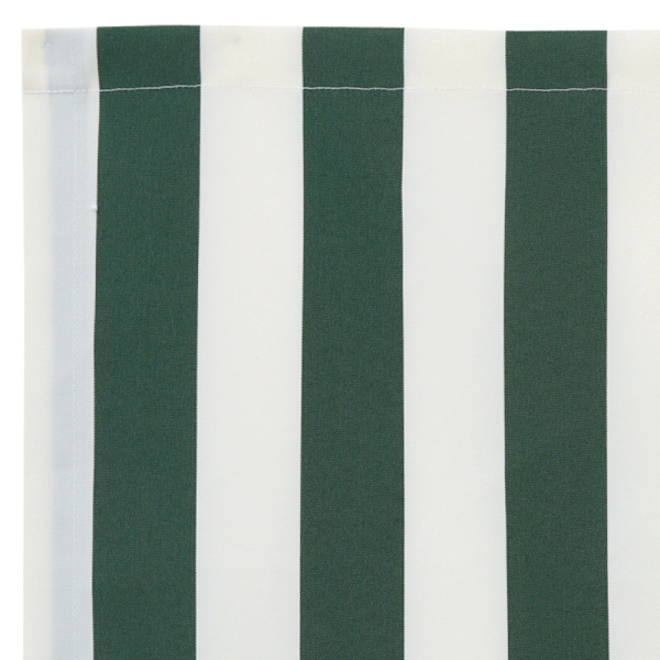 Markisväv Grön och Vit 3,5 x 2,5 m Polyester