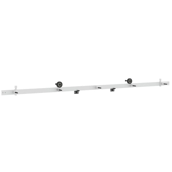 Skjutdörrsbeslag 213,4 cm Stål Vit