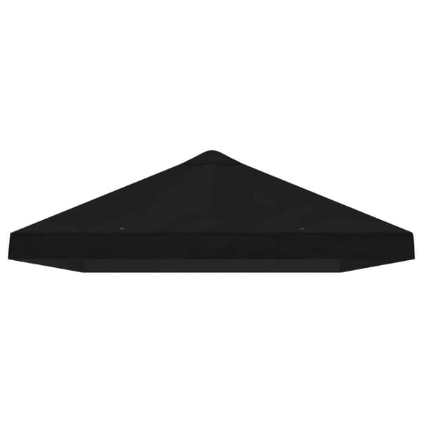 Gazebo taköverdrag 6 x 3 m Svart Polyester 190 gsm