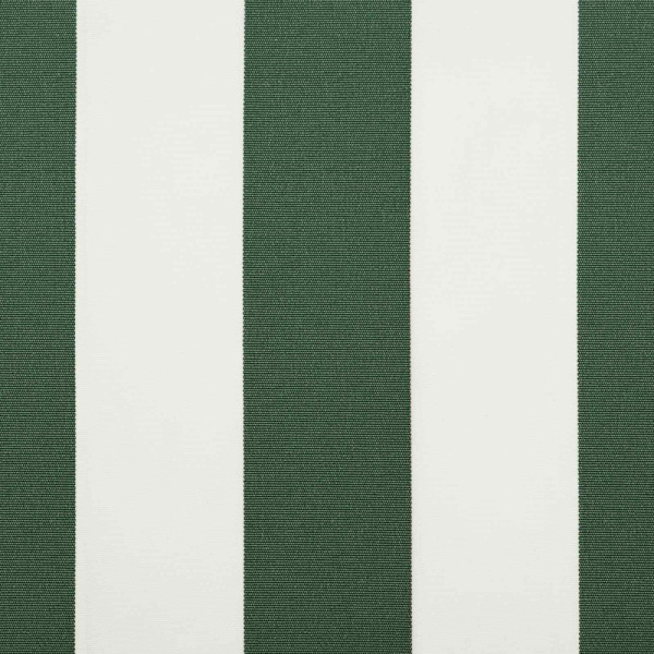 Markisväv Grön och Vit 400 × 300 cm Polyester