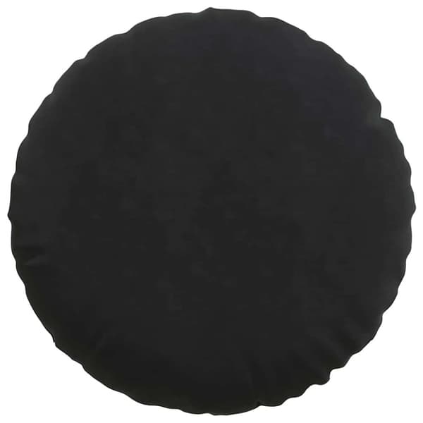 Sittkuddar 2 pcs Svart Ø60 x 21 cm Sammet