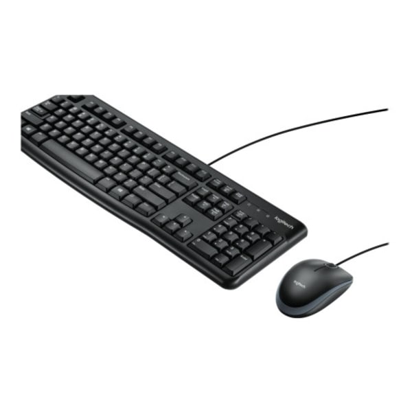 Logitech Desktop MK120 - sats med tangentbord och mus - QWERTY - USA, internationellt Inmatningsenhet Svart