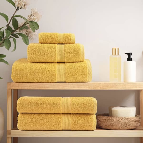 Premium handdukar SOLUND 4st guld 50x100cm 600gsm