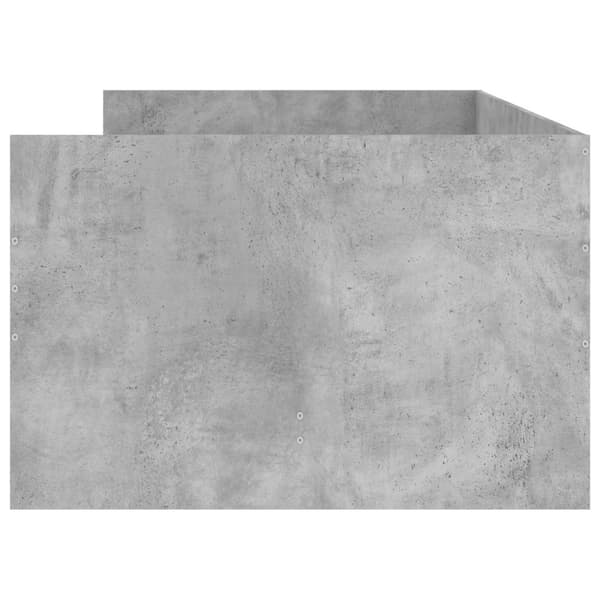 Sängram med förvaring Grå Sonoma 80 x 200 cm Konstruerat trä
