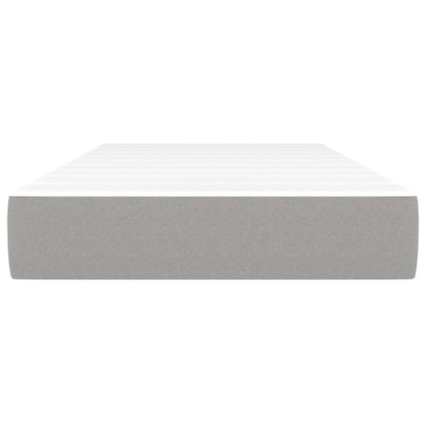 Pocketresårmadrass medium ljusgrå 100x203x20 cm tyg