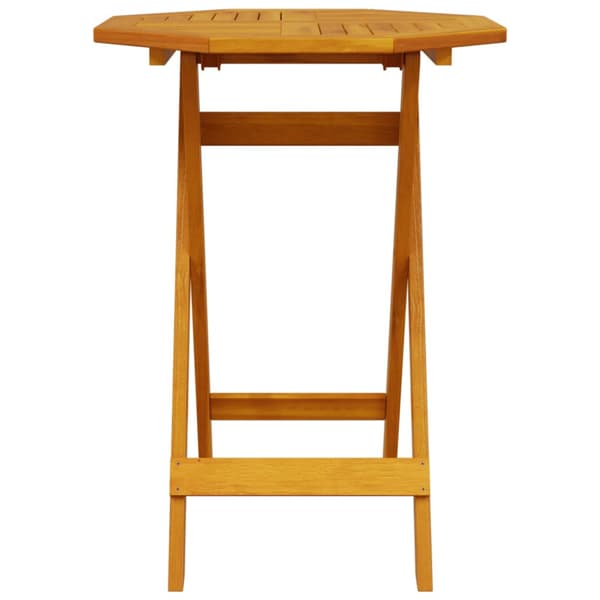 Hopfällbart caféset 3 delar massivt akaciaträ