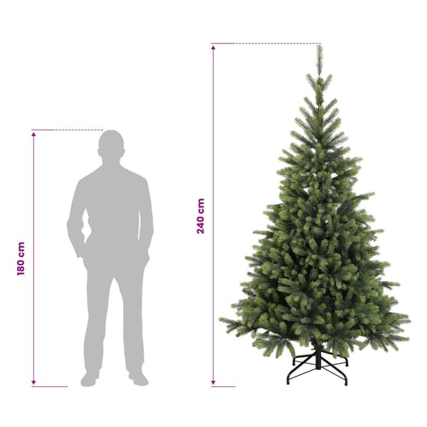 Plast Hingad Julgran 240 cm 300 LED-lampor Varmvit