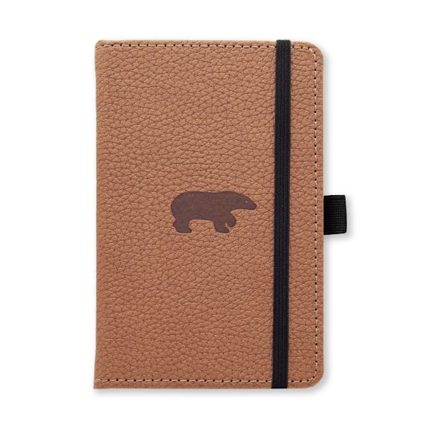 Dingbats* Wildlife A6 Pocket Graph - Brown Bear Notebook