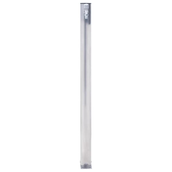 Vattenpost 40 cm rostfritt stål rund