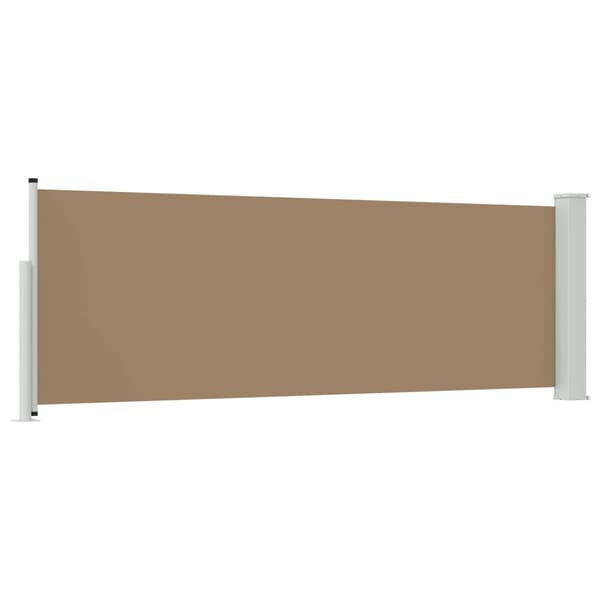 Utfällbar sidomarkis Taupe 500 x 100 cm Polyester