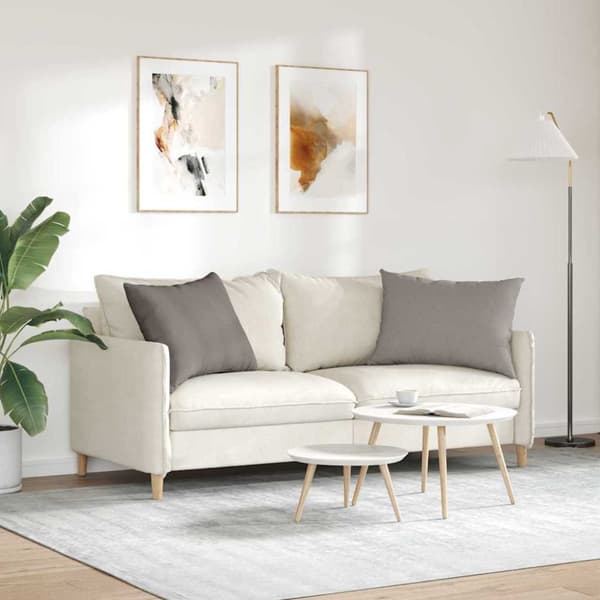 Sofakuddar 2 pcs Taupe 70 x 50 cm tyg