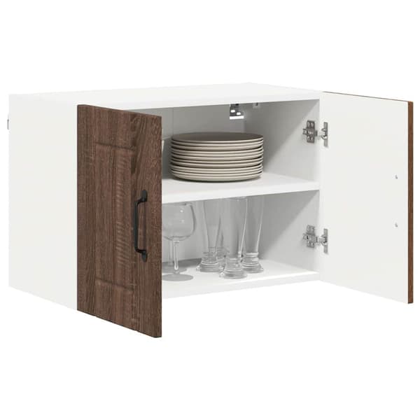 Kökväggsskåp Väggmonterad Lucca 2 pcs Brun ek 60 x 31 x 40 cm