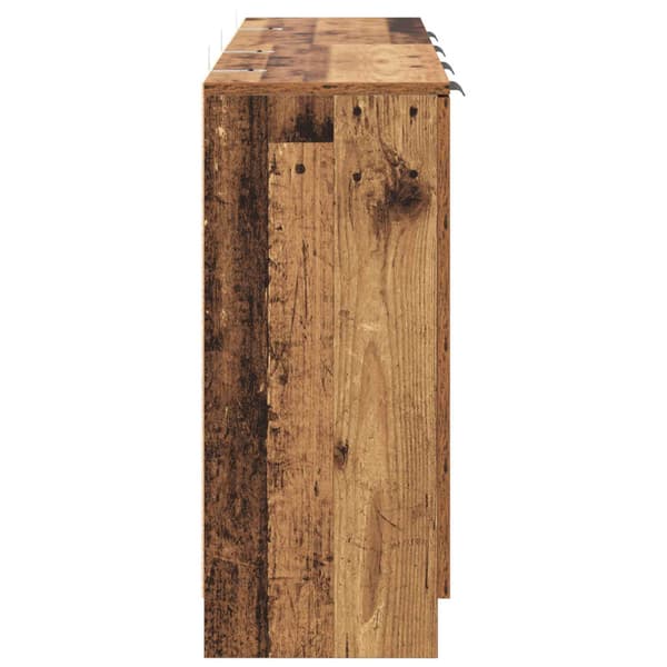 Sideboard med låda 3 pcs Gammalt trä Konstruerat trä