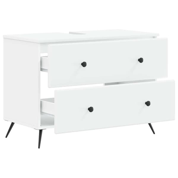 Badrumsskåp med handfat BREDA Vit 82 x 41 x 59 cm