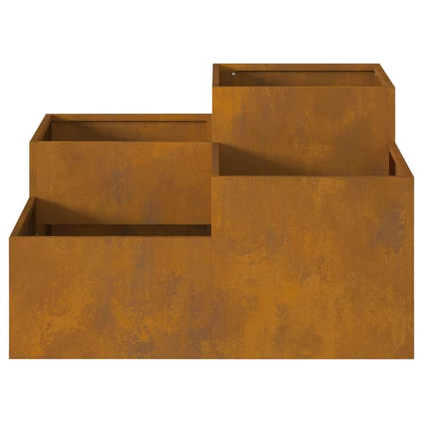 Trädgårdsplanterare Rostig 100 x 100 x 48 cm