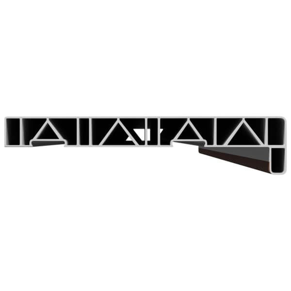 Fönsterbräda Brun trä 120 x 25 x 4,5 cm PVC