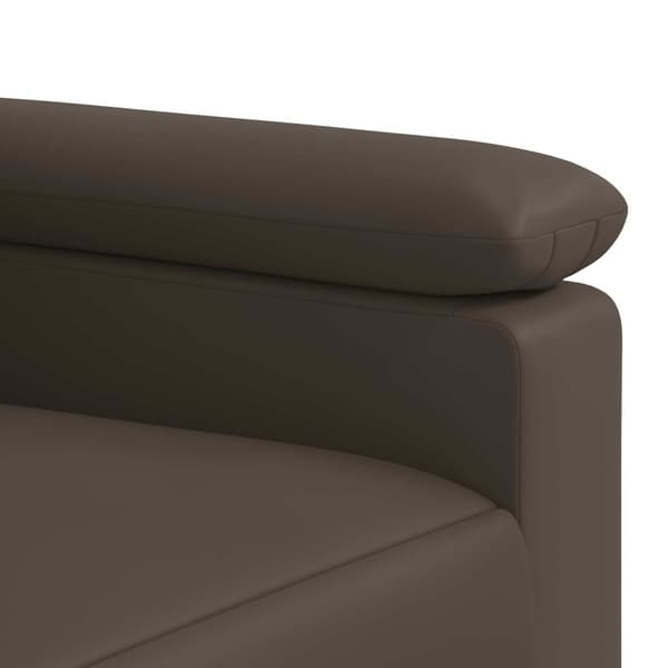 Soffa Grå 191 x 85 x 93 cm Konstläder